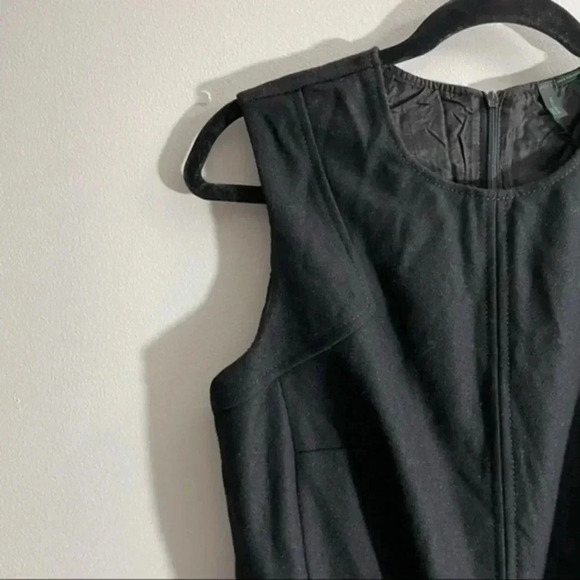 Stile Benetton black sleeveless wool blend a line dress Small - Picture 5 of 7